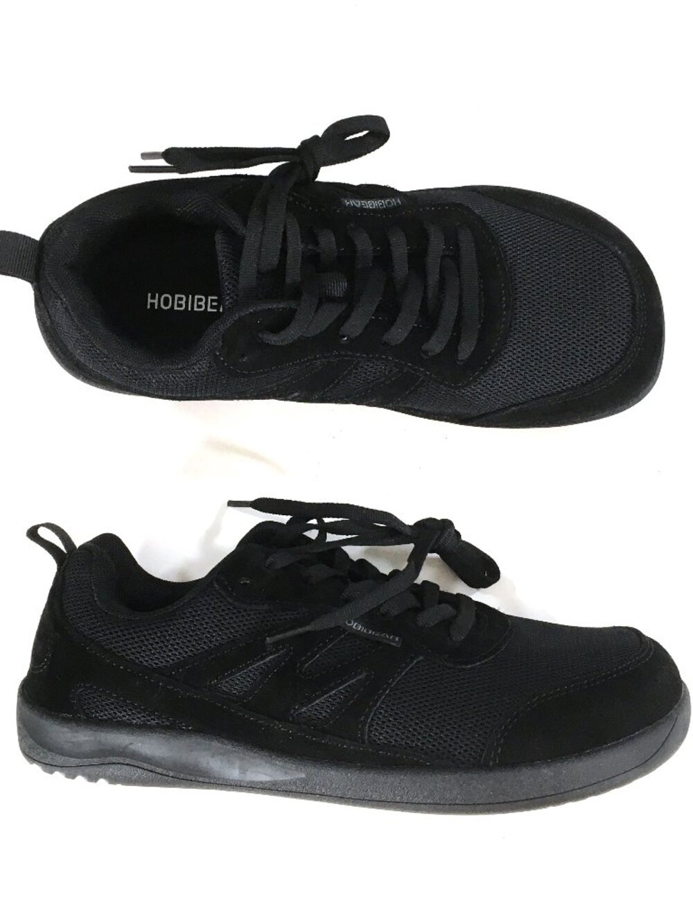 Hobibear Barefoot Lace Up Sneakers EUR 39 Black Suede